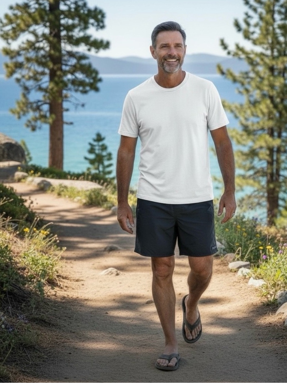 NWT Patagonia Men's Baggies 7” Longs Athletic Shorts in Forge Grey